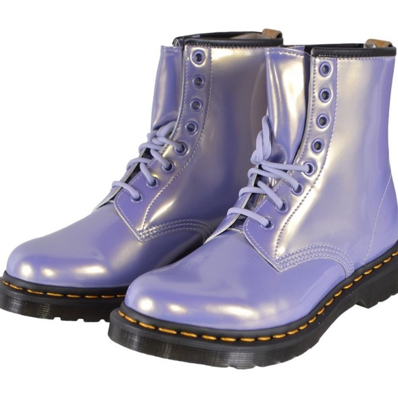Nwt Dr Martens Vegan 46 Purple Opaline 